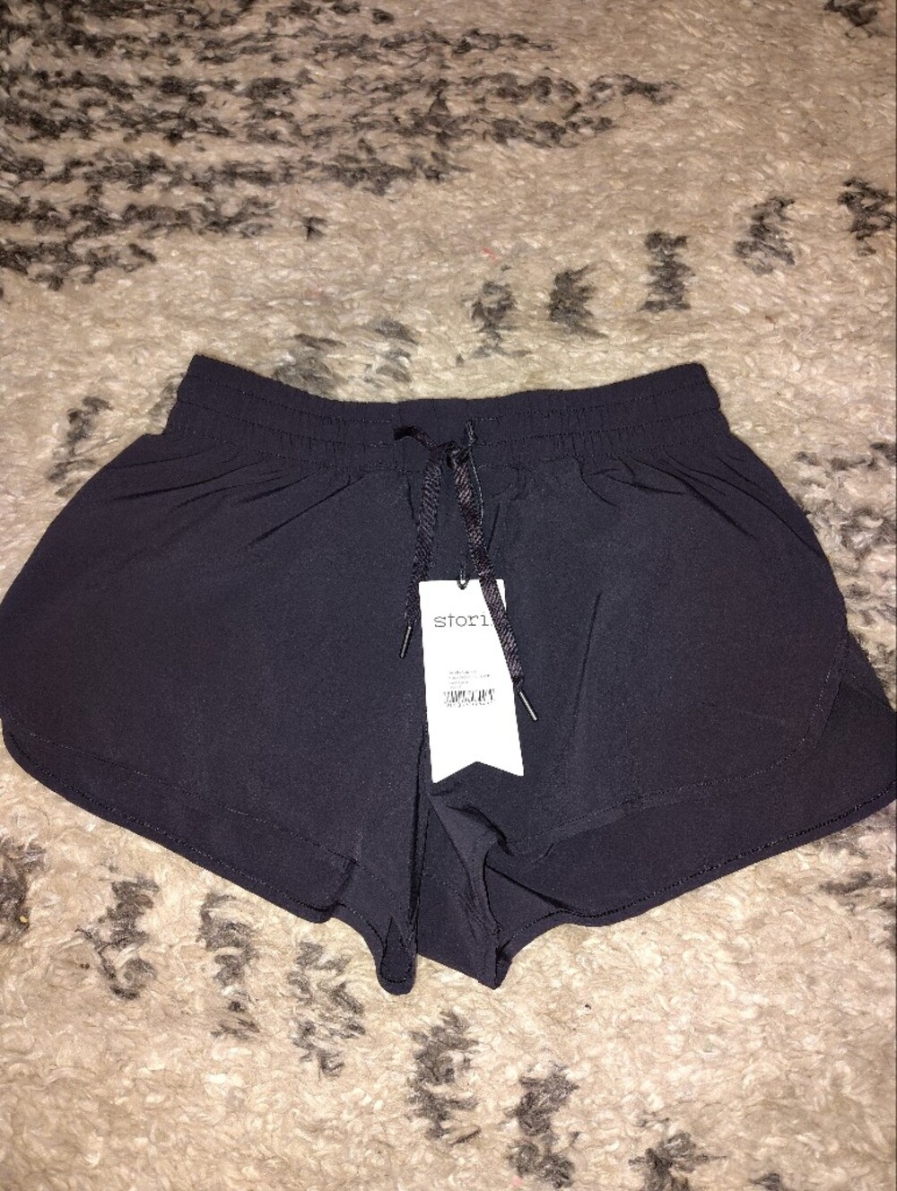 Storia Black Athletic Shorts